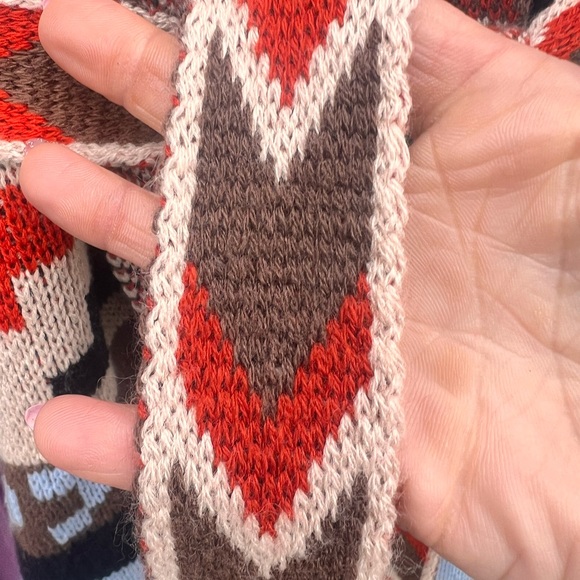 ANA Aztec wrap sweater size xs with belt - Picture 6 of 7